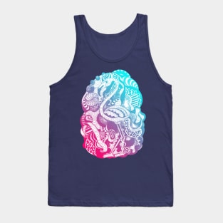 Dual Color Lost Flamingo Tank Top